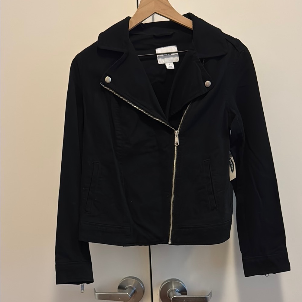 Women's Black Moto Jacket
